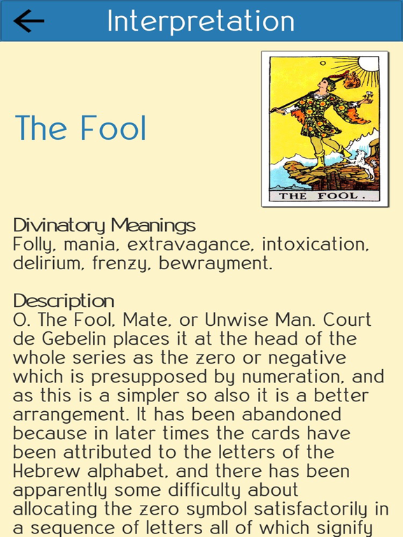 Screenshot #5 pour My Tarot Deck