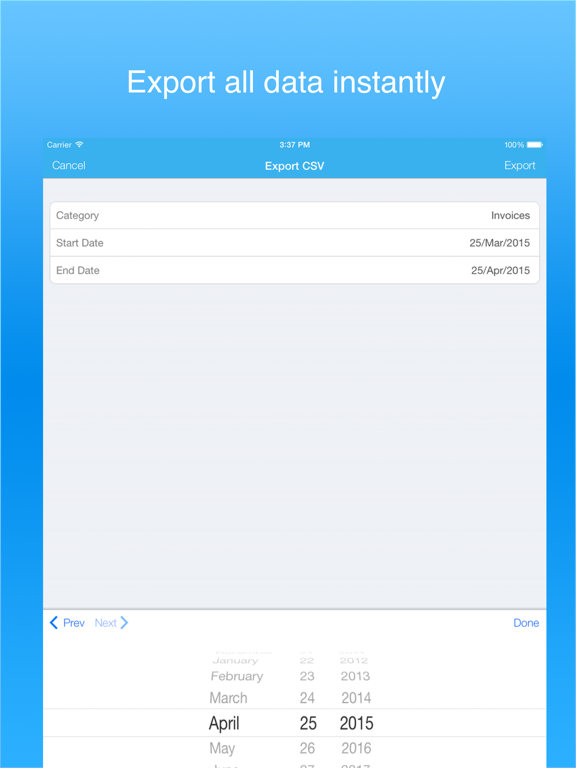 Purchase Order PRO - PO Maker iPad screenshot 4 - Business app