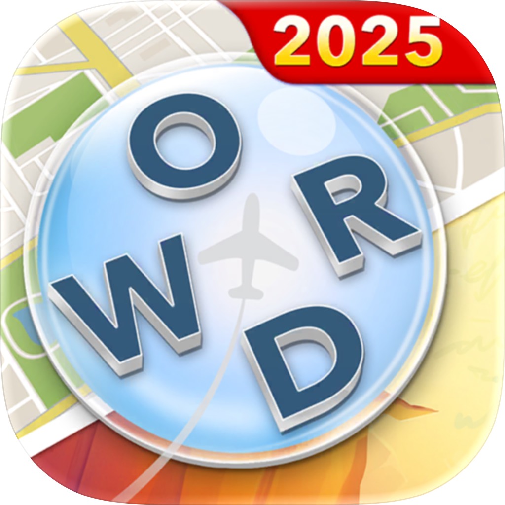 Apple App Store cover for Word Tour: Trip Puzzle Game