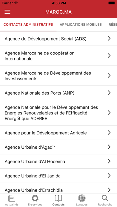 Portail national Maroc.ma Screenshot