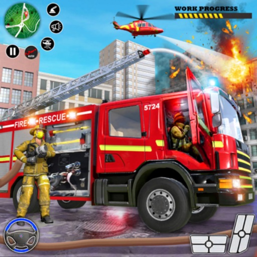 Fire Truck Simulator Rescue HQ icon