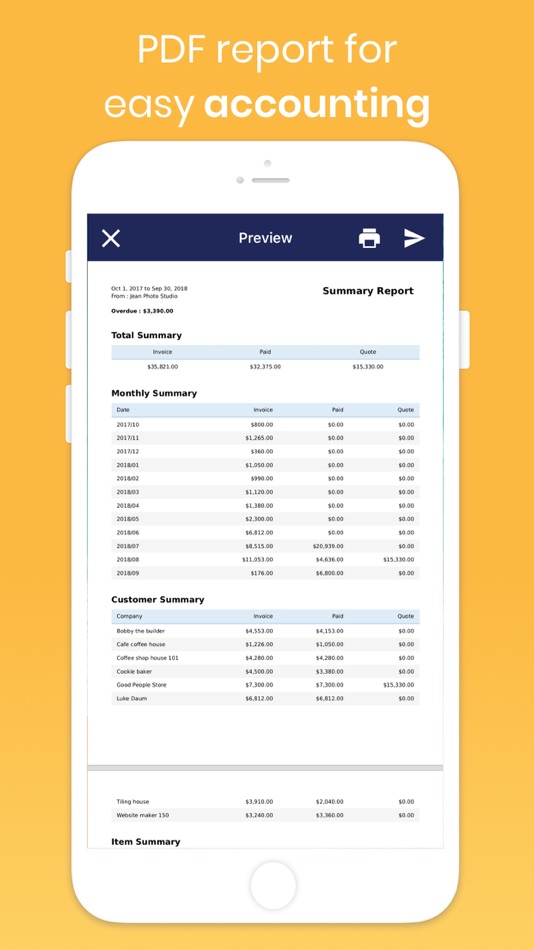 #9. Invoice Maker & Estimate App (iOS) 由: Bookipi Pty Ltd