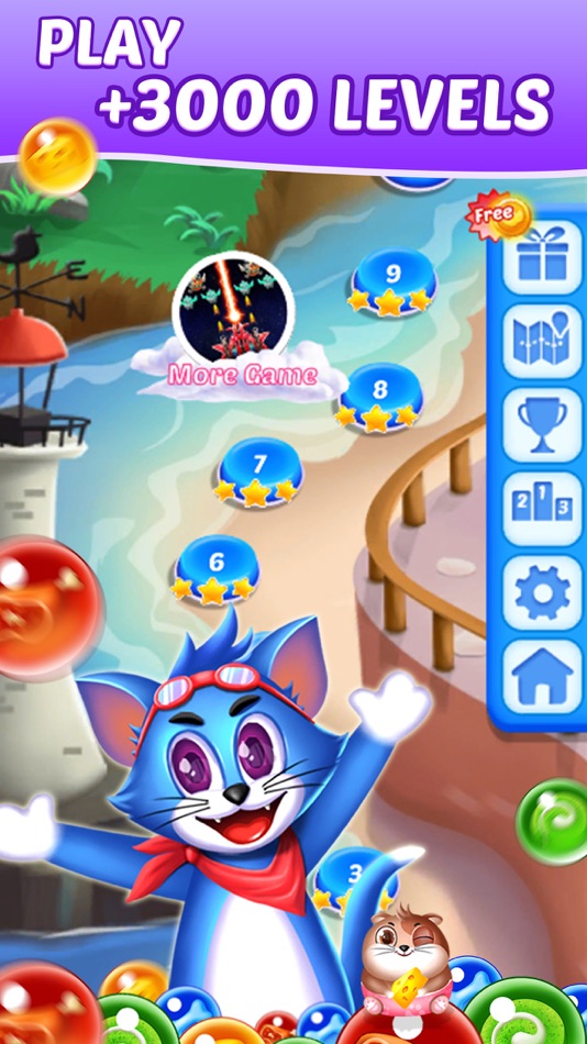 #4. Tomcat Pop: Bubble Shooter (iOS) 由: Phan Tu