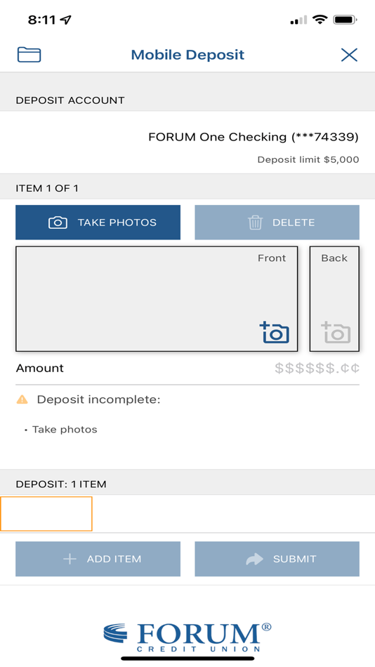 #7. FORUM Credit Union (iOS) 由: FORUM Credit Union