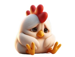 Sad Chicken Stickers