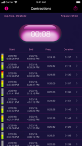 My Contraction Tracker screenshot
