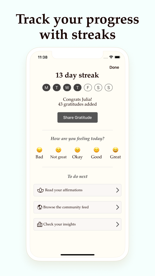 #7. Gratitude Plus – Journal (iOS) By: Redwheel Apps