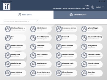 Inn-Flow: Time Clock iPad screenshot