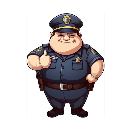 Fat Cop Stickers icon