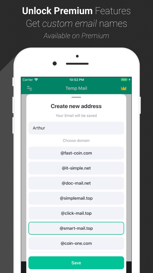 #3. Temp Mail - Temporary Email (iOS) Podle: Privatix LTD