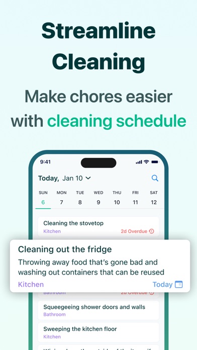 House Chores Cleaning Schedule Screenshot