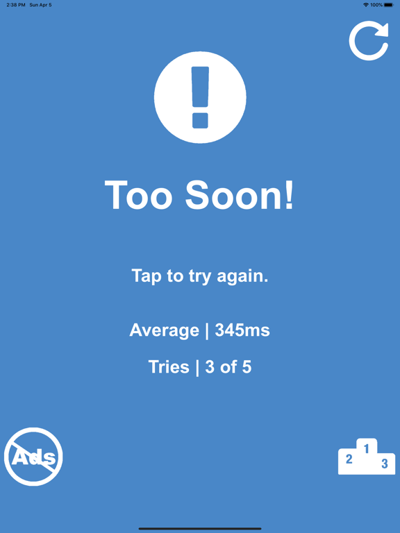 Reaction Speed Reflex Trainer iPad screenshot 5 - Games app