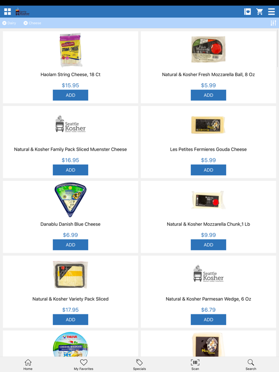 Seattle Kosher iPad screenshot 4 - Shopping app