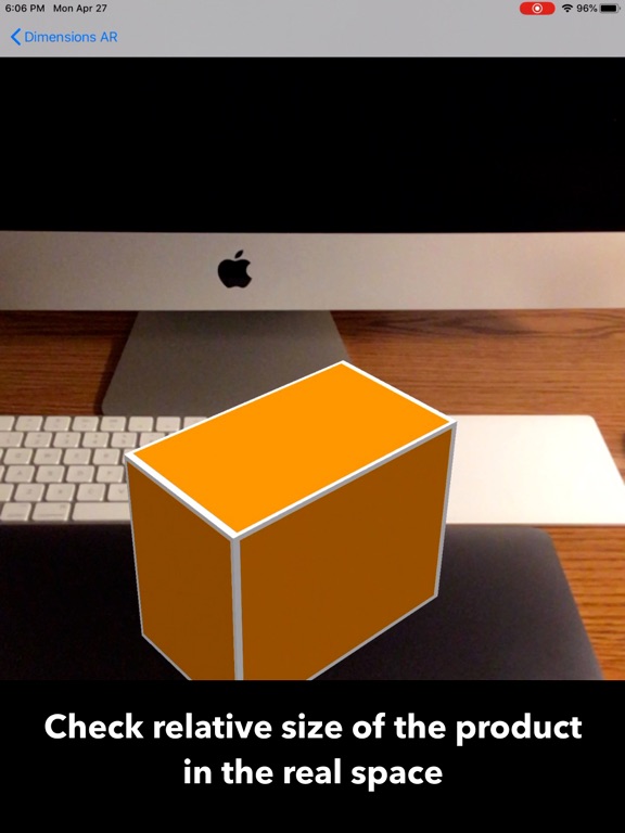 Dimensions AR iPad screenshot 1 - Utilities app