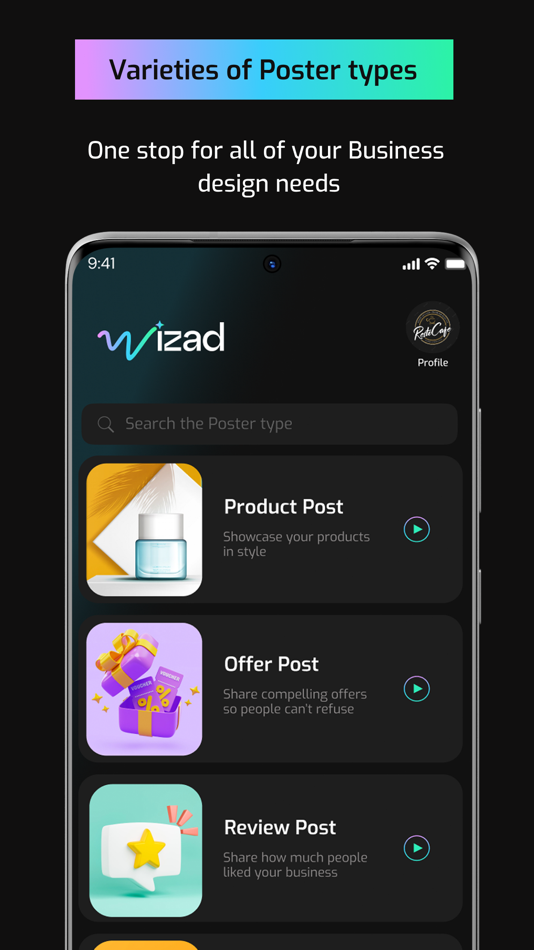 #6. Wizad: AI Posters and Videos (iOS) 由: WIZARD FLAIR PVT LTD