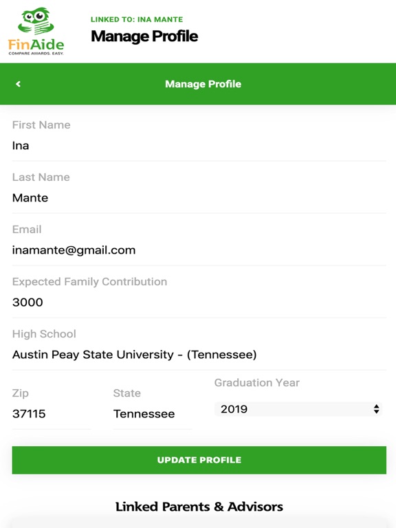 FinAide iPad screenshot 6 - Education app