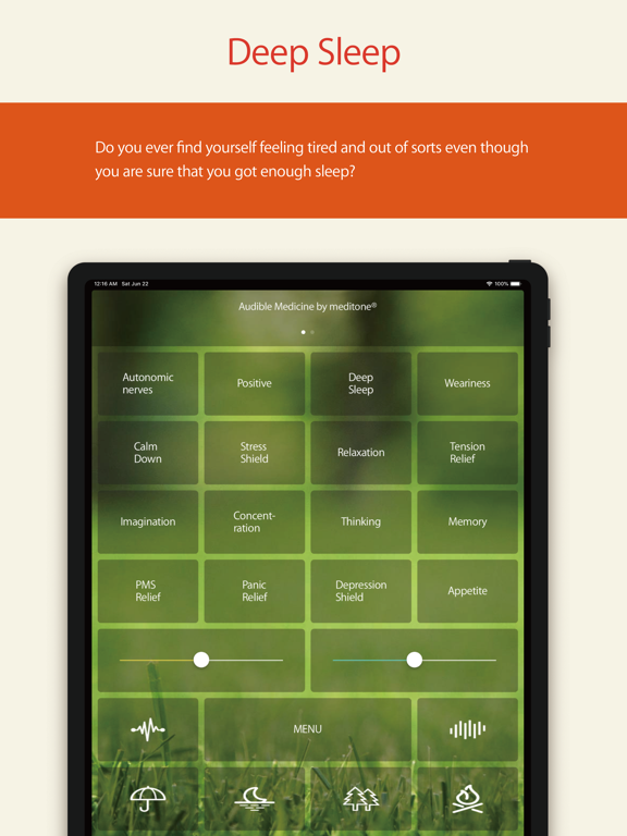 meditone® Vert iPad screenshot 2 - Medical app