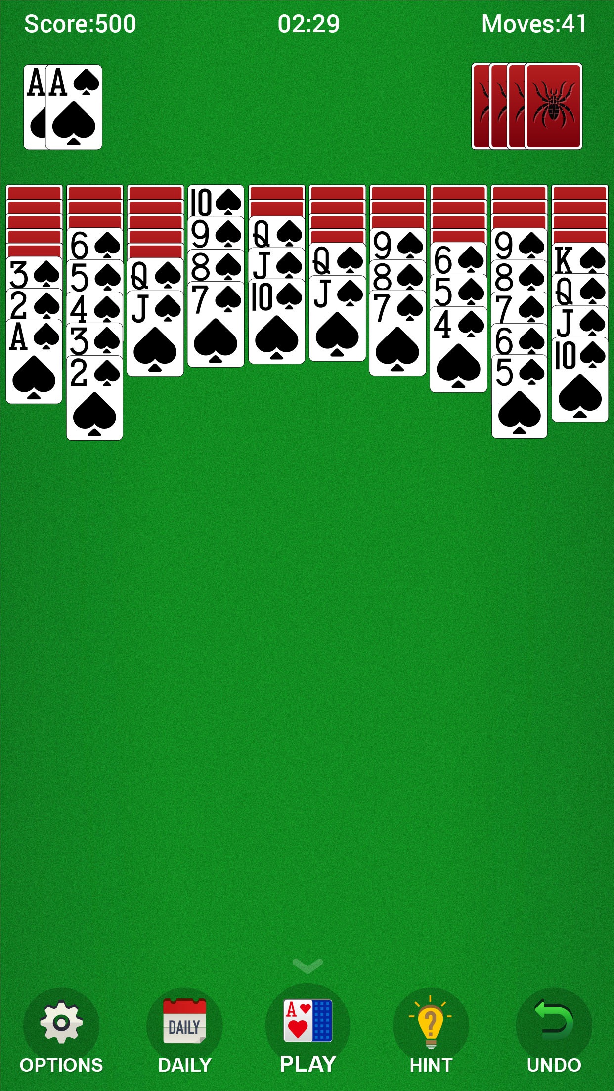 .Spider Solitaire! screenshot 1