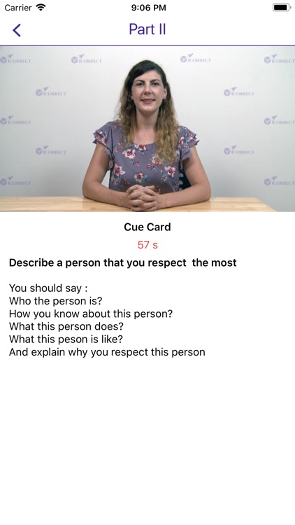 ICORRECT - IELTS SPEAKING