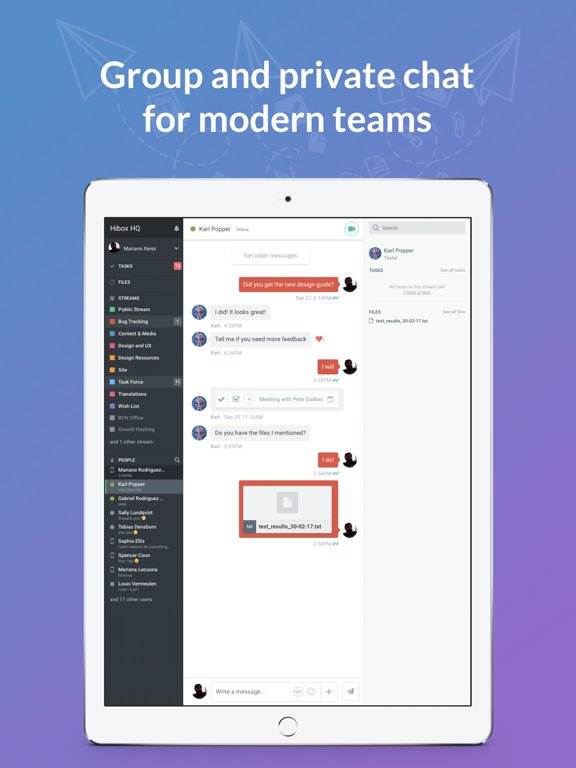 Screenshot #4 pour Hibox Business Chat