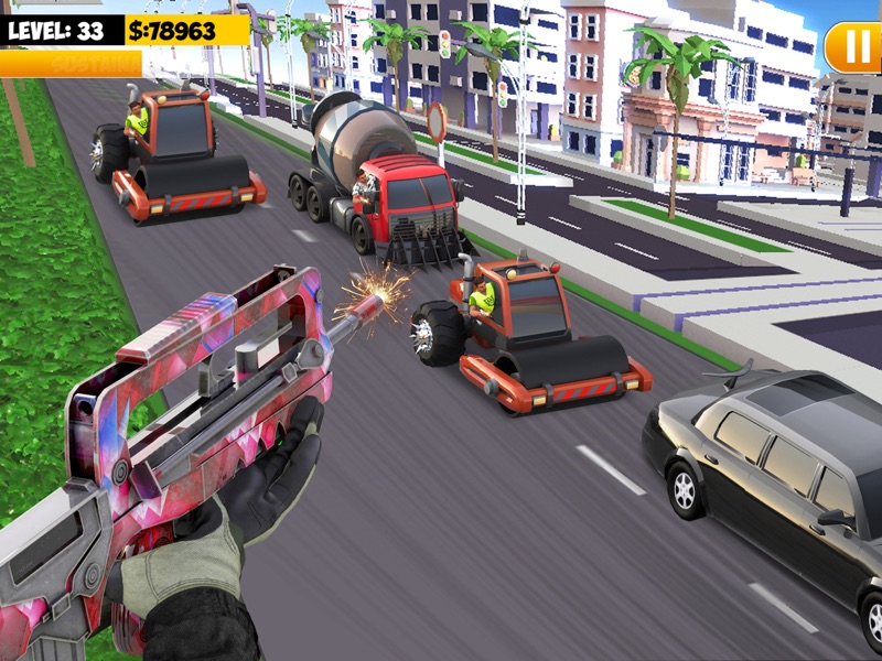 Juego de disparos de coches screenshot 7