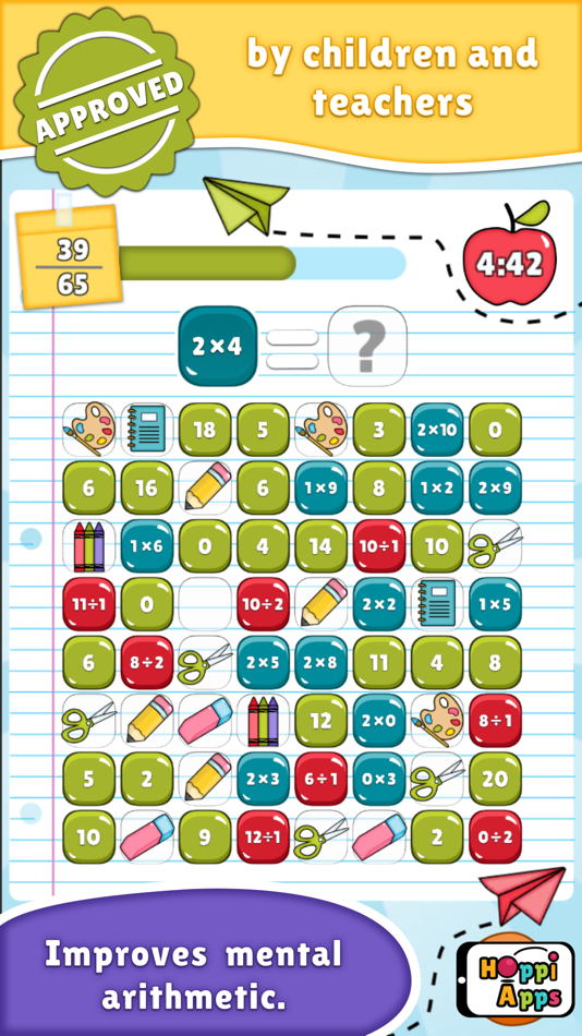 #10. MatHop Multiplication Division (iOS) 由: HoppiApps Inc.