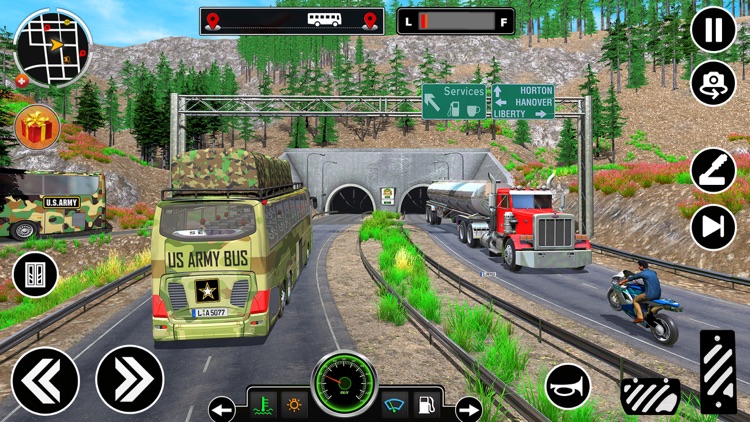 Army Bus Driving Games 3D screenshot-3