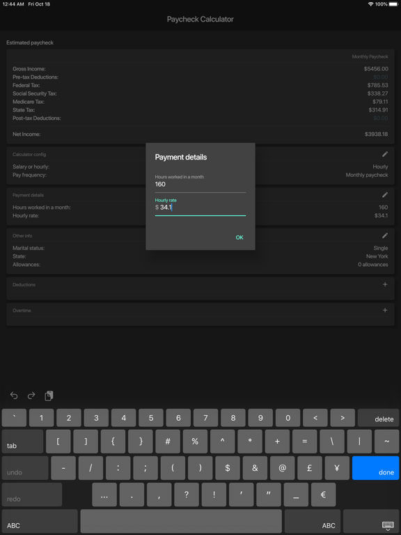 Screenshot #6 pour Paycheck Calculator & Tax (US)