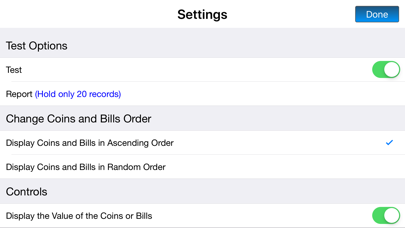 Arranging Coins and Bills CAD iPhone screenshot