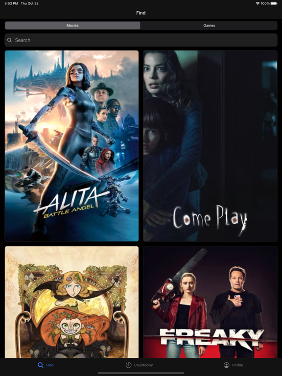 Screenshot #4 pour LookForward: Films et Jeux