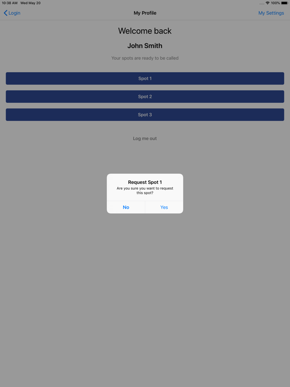 VSpaceParkers iPad screenshot