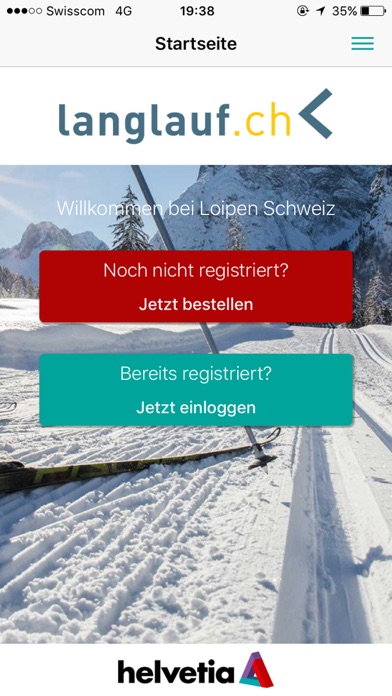 Digitaler Langlaufpass iPhone screenshot