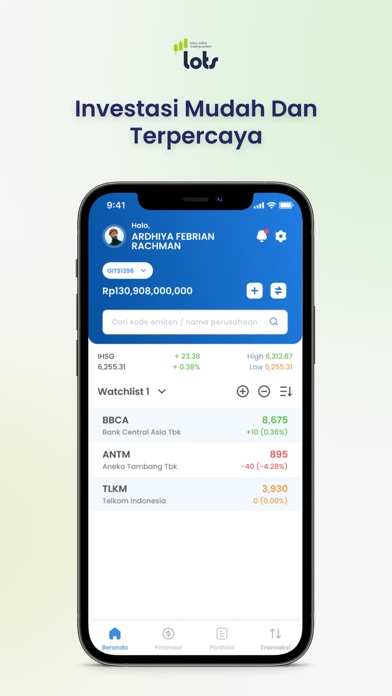LOTS - Lotus Online Trading Screenshot