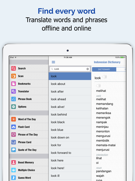 Screenshot #4 pour indonésien Dictionnaire