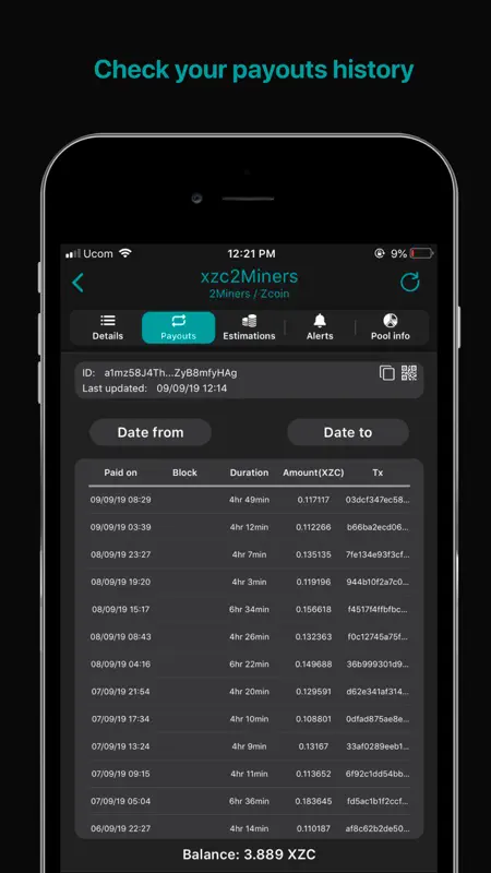 Crypto mining tracker MinerBox screenshot 6 of 9