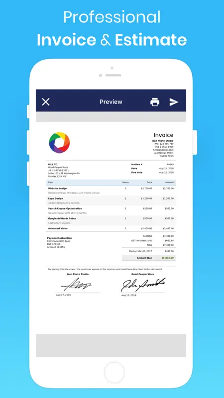 Invoice Maker & Estimate App screenshot 10 of 10