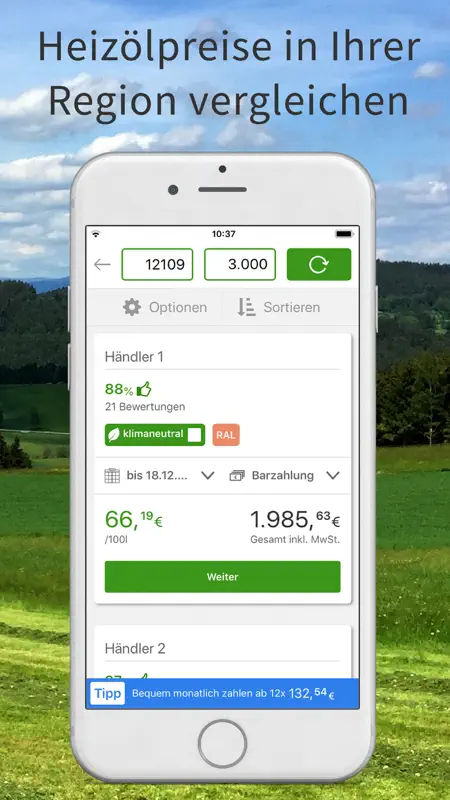 HeizOel24 | meX - Heizölpreise screenshot 1 of 6