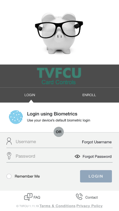 TVFCU Cards Screenshot