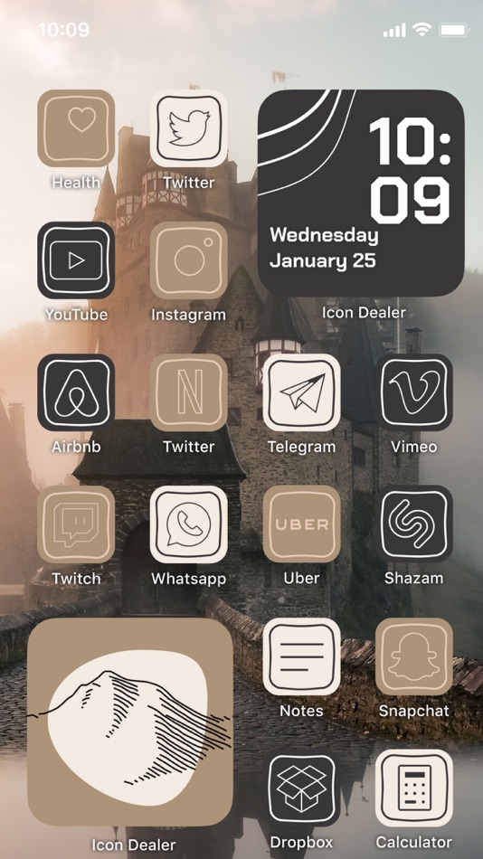 #4. Themes App Icons & Widgets 26 (iOS) Podle: Barys Bandarenko