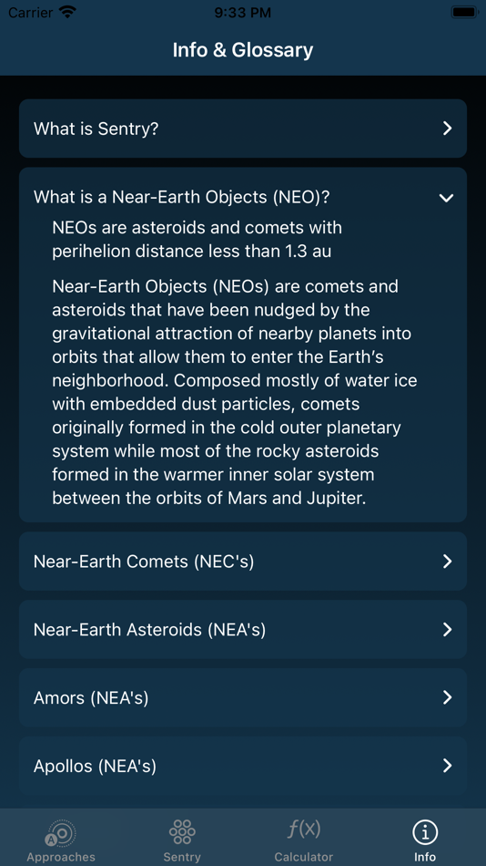 #10. Asteroid Close Approach (iOS) 由: Arpacore B.V.