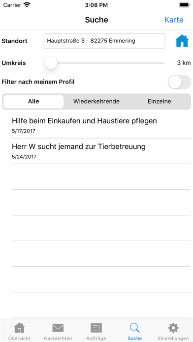 Helferportal für Anbietende iPhone screenshot 5