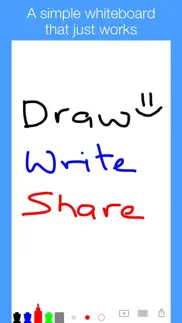simple whiteboard by qrayon iphone capturas de pantalla 1