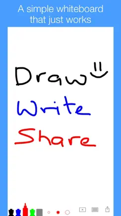 Simple Whiteboard by Qrayon iPhone image 1