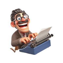 Typist Man Stickers