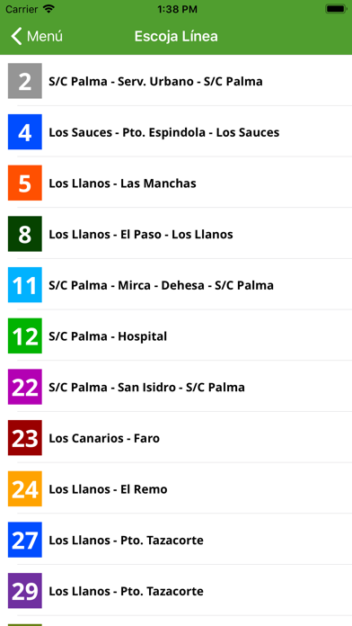 Screenshot #1 pour Transportes Insular La Palma