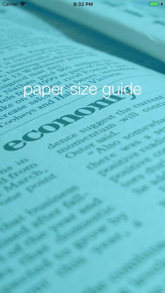 #1. Paper Size Guide (iOS) 게시자: Michael glucz