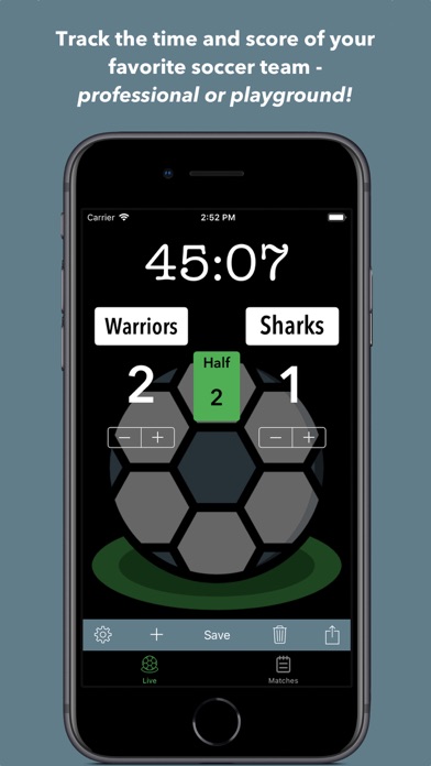 Soccer Scoreboard: Match Timer Screenshot 1 of 4