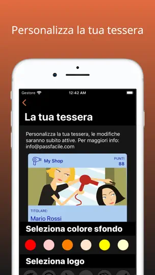 Capture d'écran de PassFacile sur iPhone 6