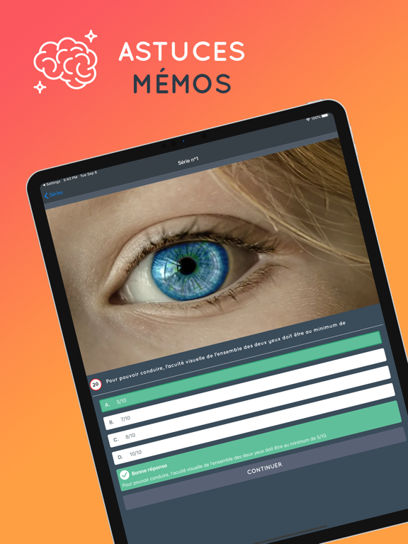 Code de la route 2026 - France iPad screenshot 4 - Education app