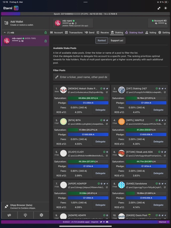 Eternl by Tastenkunst iPad screenshot 4 - Productivity app